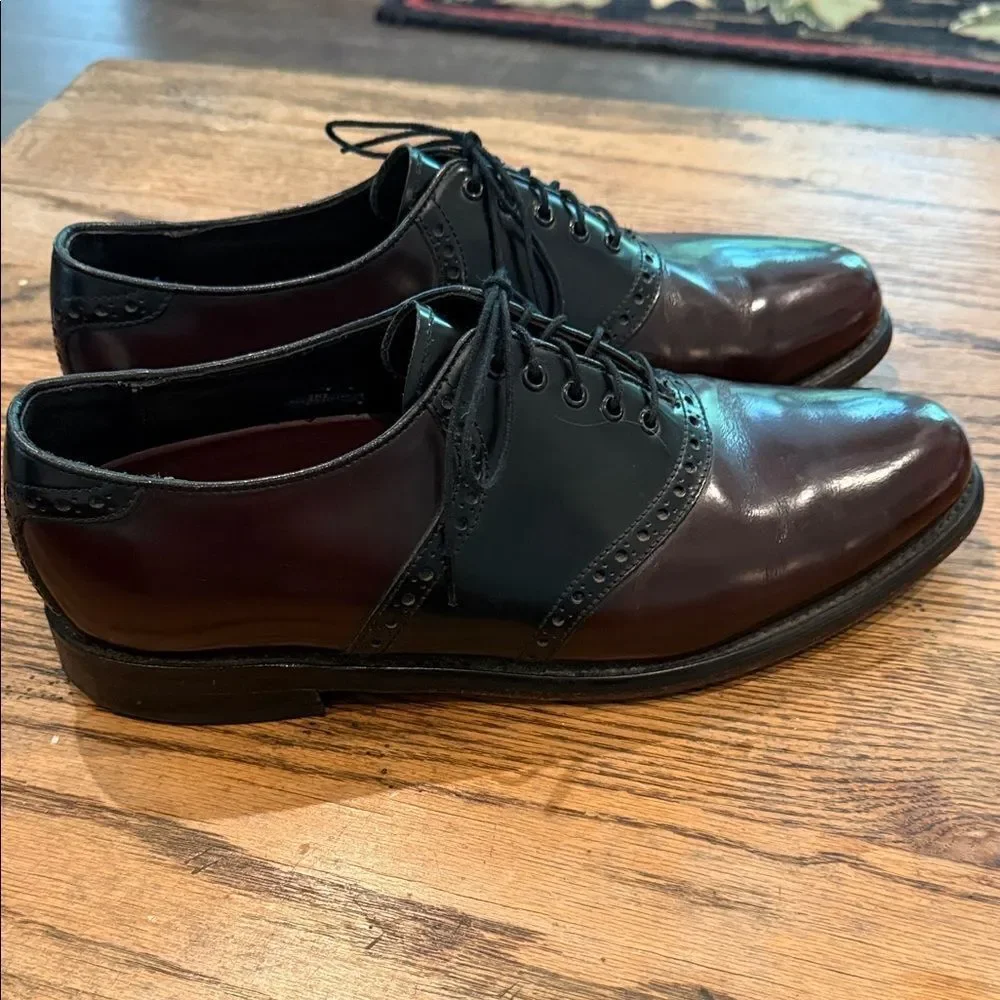 Florsheim Two-Tone Oxford Shoes in Black and Brown